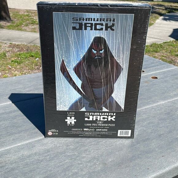 Samurai Jack “Fury” 1000 Piece Premium Puzzle , Puzzle Size 19.25” x 26.625 - Picture 2 of 6